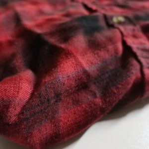Red and Black Soft Plaid Shirt